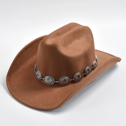 Western Metal Sunflower Cowboy Hat