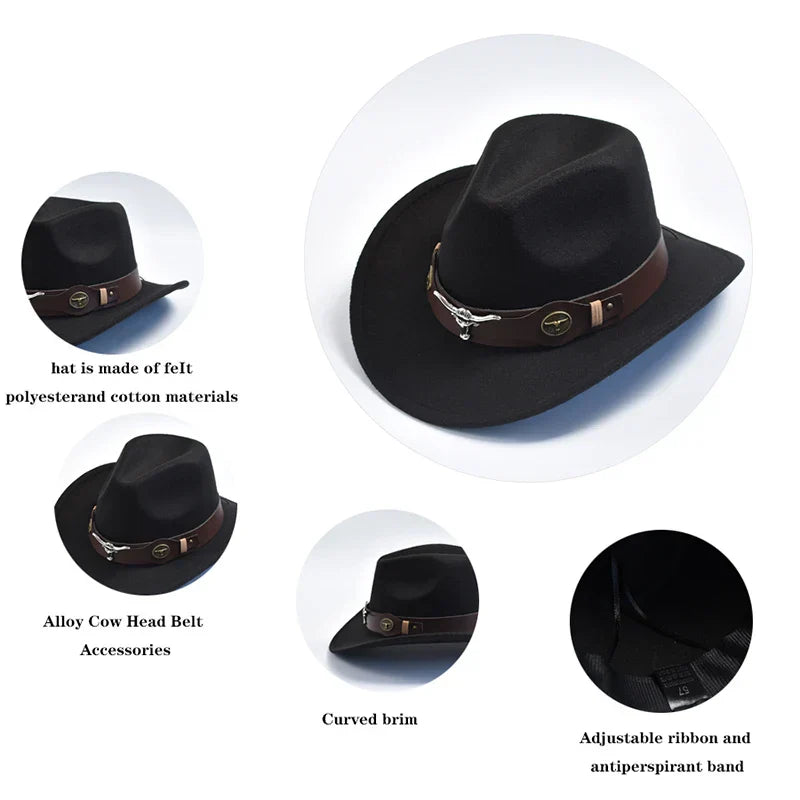 Classic Black Chapeu Cowboy Hat