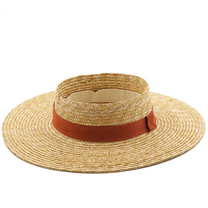 New Womens Summer Hats New Large Brim Straw Hat Summer Hats For Women Beach Cap Empty Top Sun Hat Straw summer hat for women