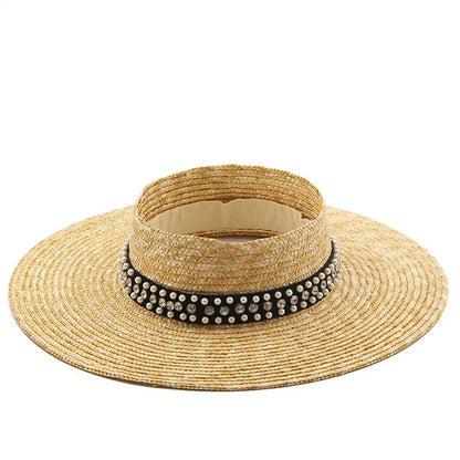 New Womens Summer Hats New Large Brim Straw Hat Summer Hats For Women Beach Cap Empty Top Sun Hat Straw summer hat for women