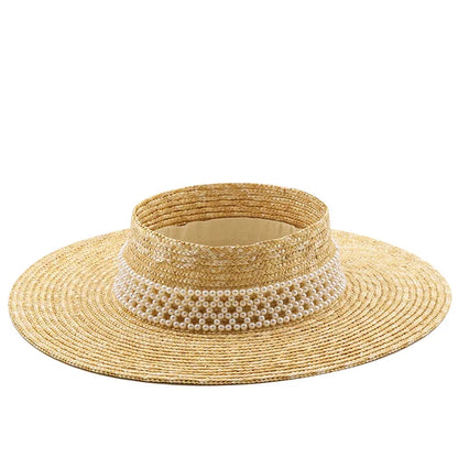 New Womens Summer Hats New Large Brim Straw Hat Summer Hats For Women Beach Cap Empty Top Sun Hat Straw summer hat for women