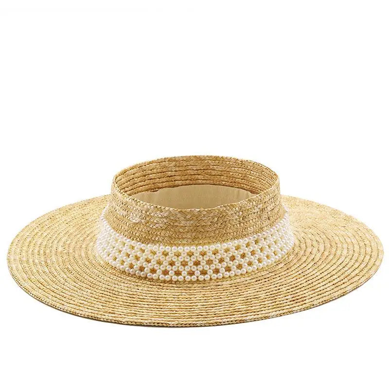 New Womens Summer Hats New Large Brim Straw Hat Summer Hats For Women Beach Cap Empty Top Sun Hat Straw summer hat for women