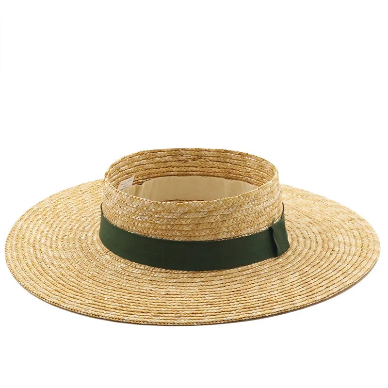 New Womens Summer Hats New Large Brim Straw Hat Summer Hats For Women Beach Cap Empty Top Sun Hat Straw summer hat for women