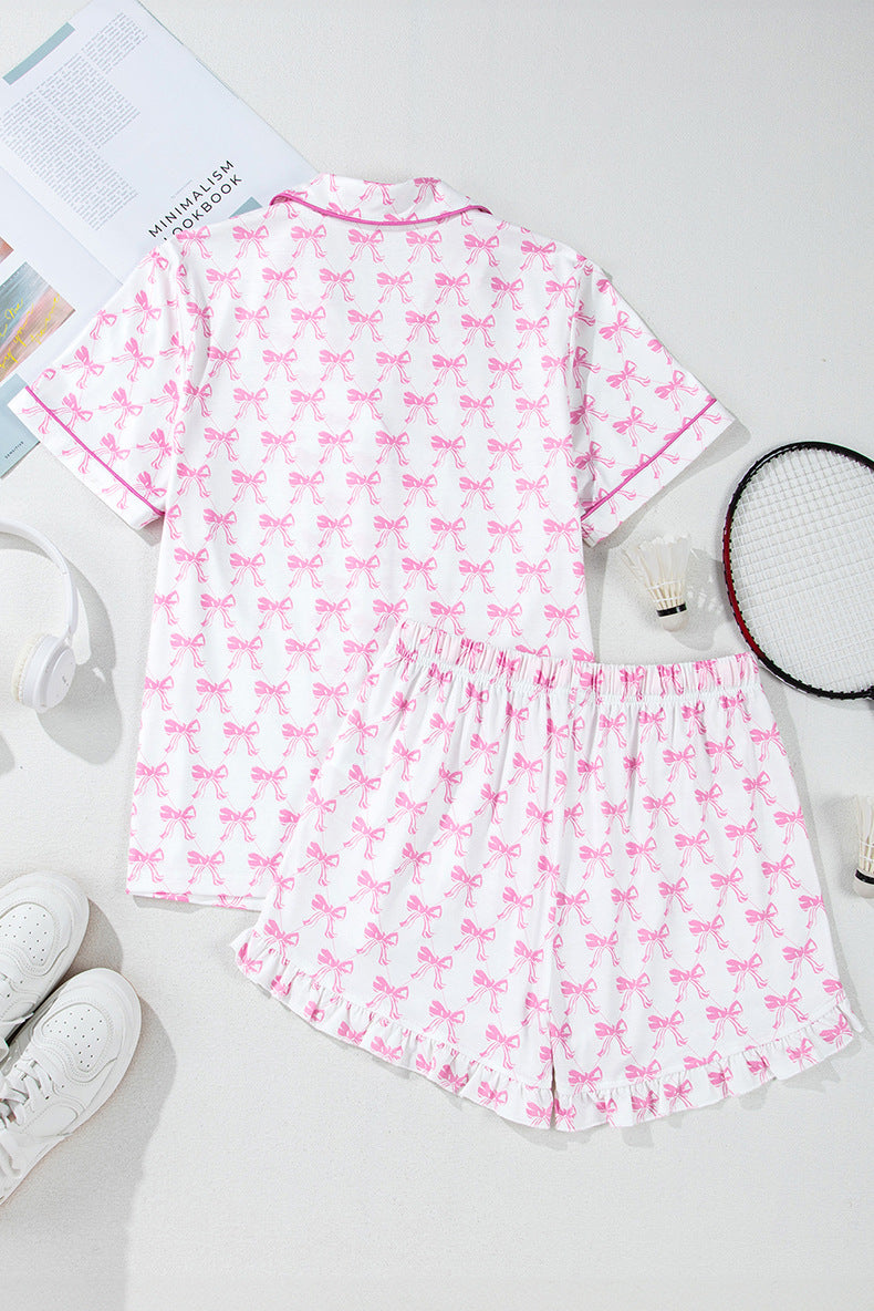 Bows And Hearts Holiday Pajama Set