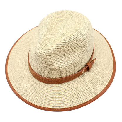 Panama Style Wide Brim Straw Hat