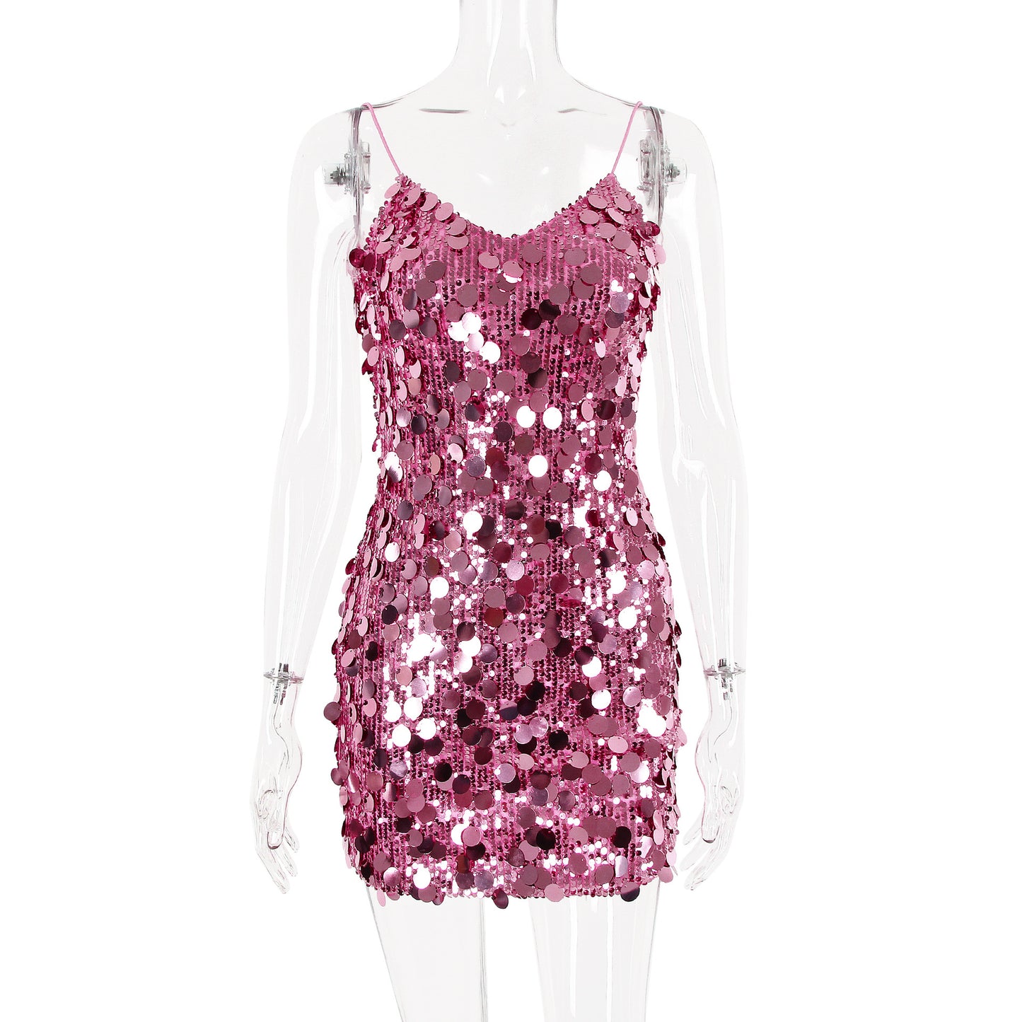 Soul Sequin Pink Mini Dress