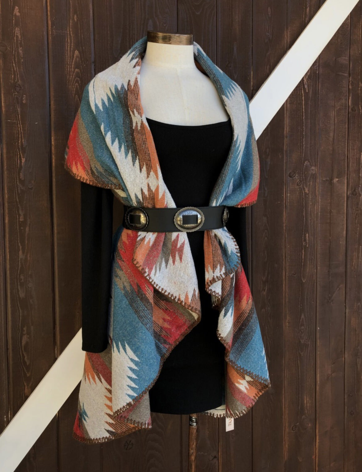 Women's Western Bohemian Print Shawl