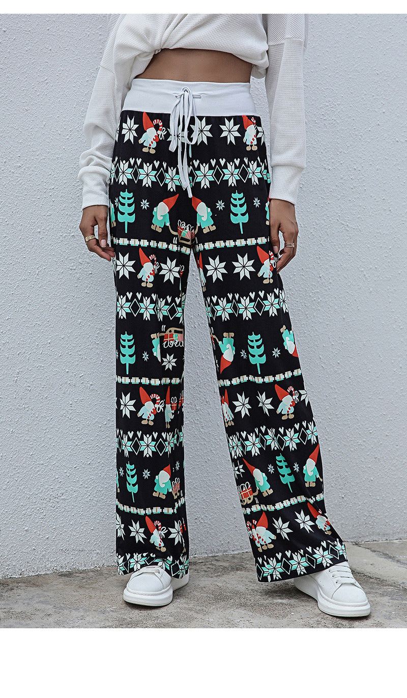 Christmas Print Slacks