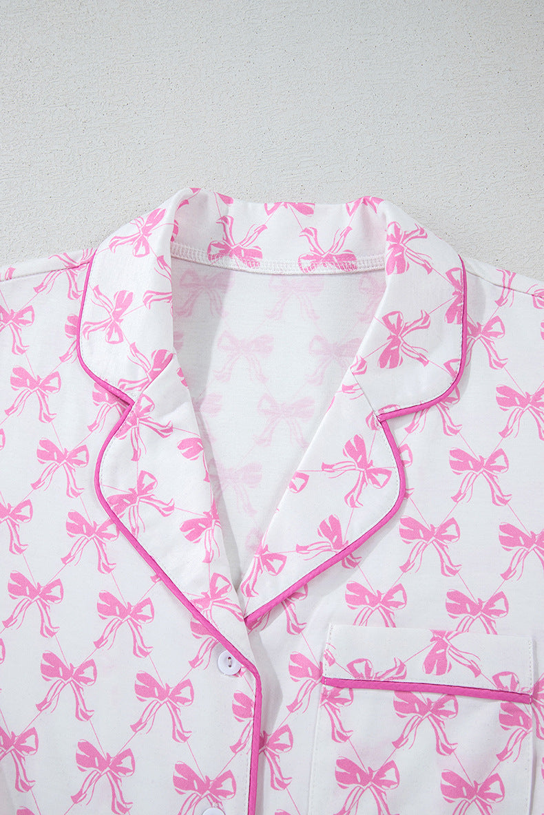 Bows And Hearts Holiday Pajama Set