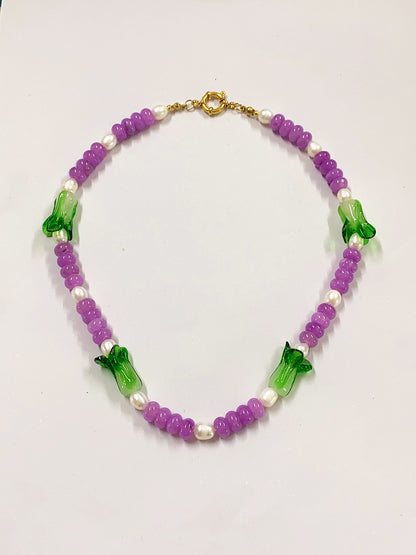 Vegetable Beaded Necklace