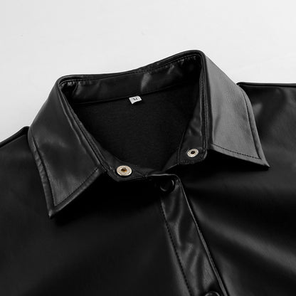 Artificial Leather Shirt