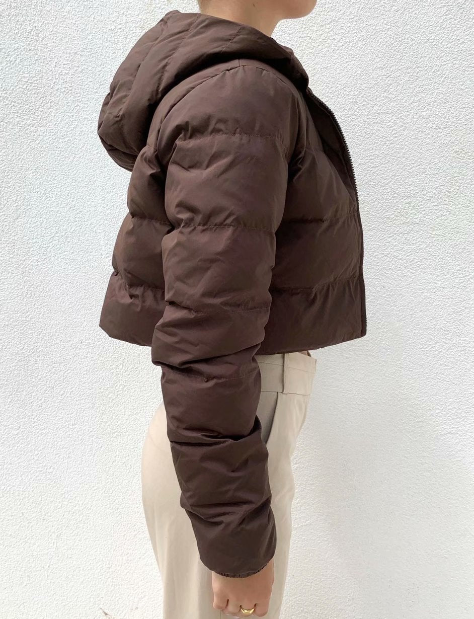 Short Hooded Padded Jacket