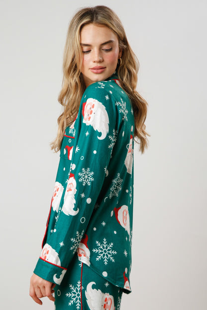 Santa Snowflake Pajama Set