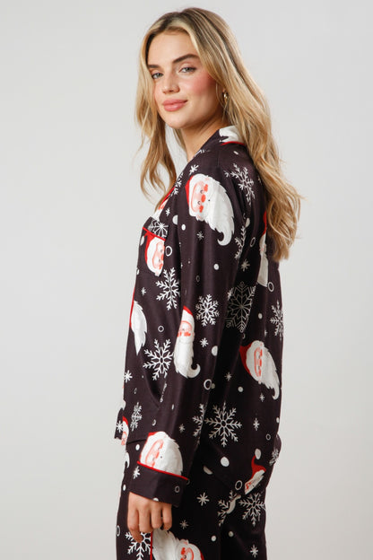 Santa Snowflake Pajama Set