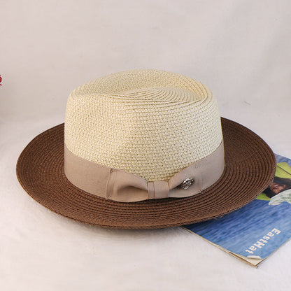 The Refined Explorer Two Stone Straw Fedora Hat