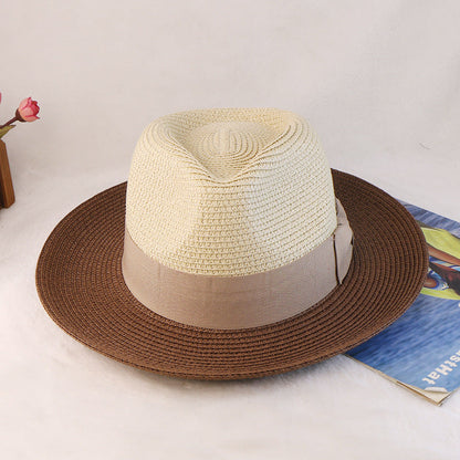 The Refined Explorer Two Stone Straw Fedora Hat