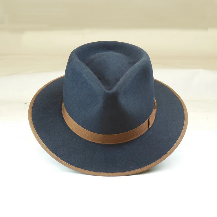 Chic Bow Decorated Wool Fedora Hat