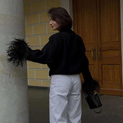 Feather Cardigan