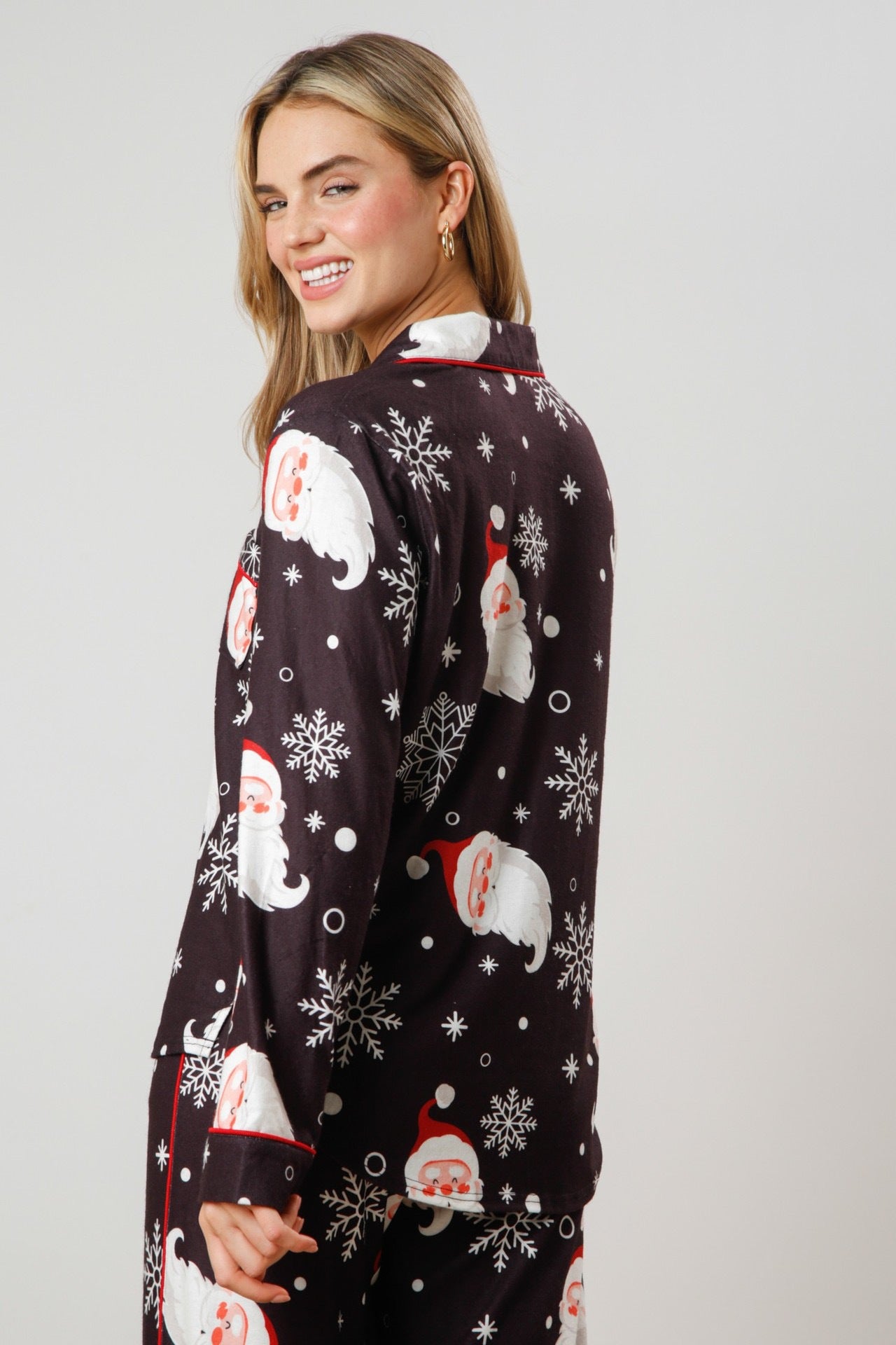 Santa Snowflake Pajama Set