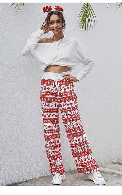 Christmas Print Slacks