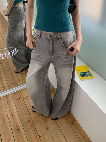 Make Old Baggy Wide-Leg Jeans