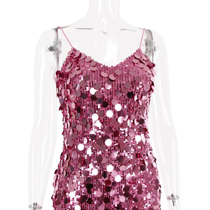 Soul Sequin Pink Mini Dress