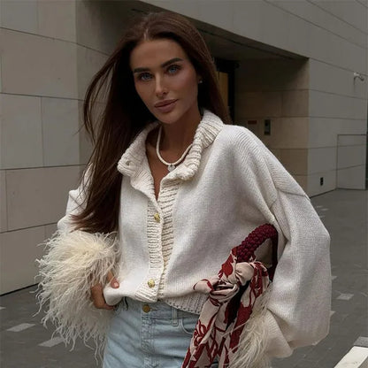 Feather Cardigan