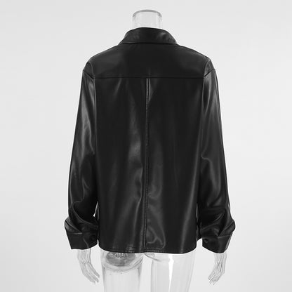 Artificial Leather Shirt