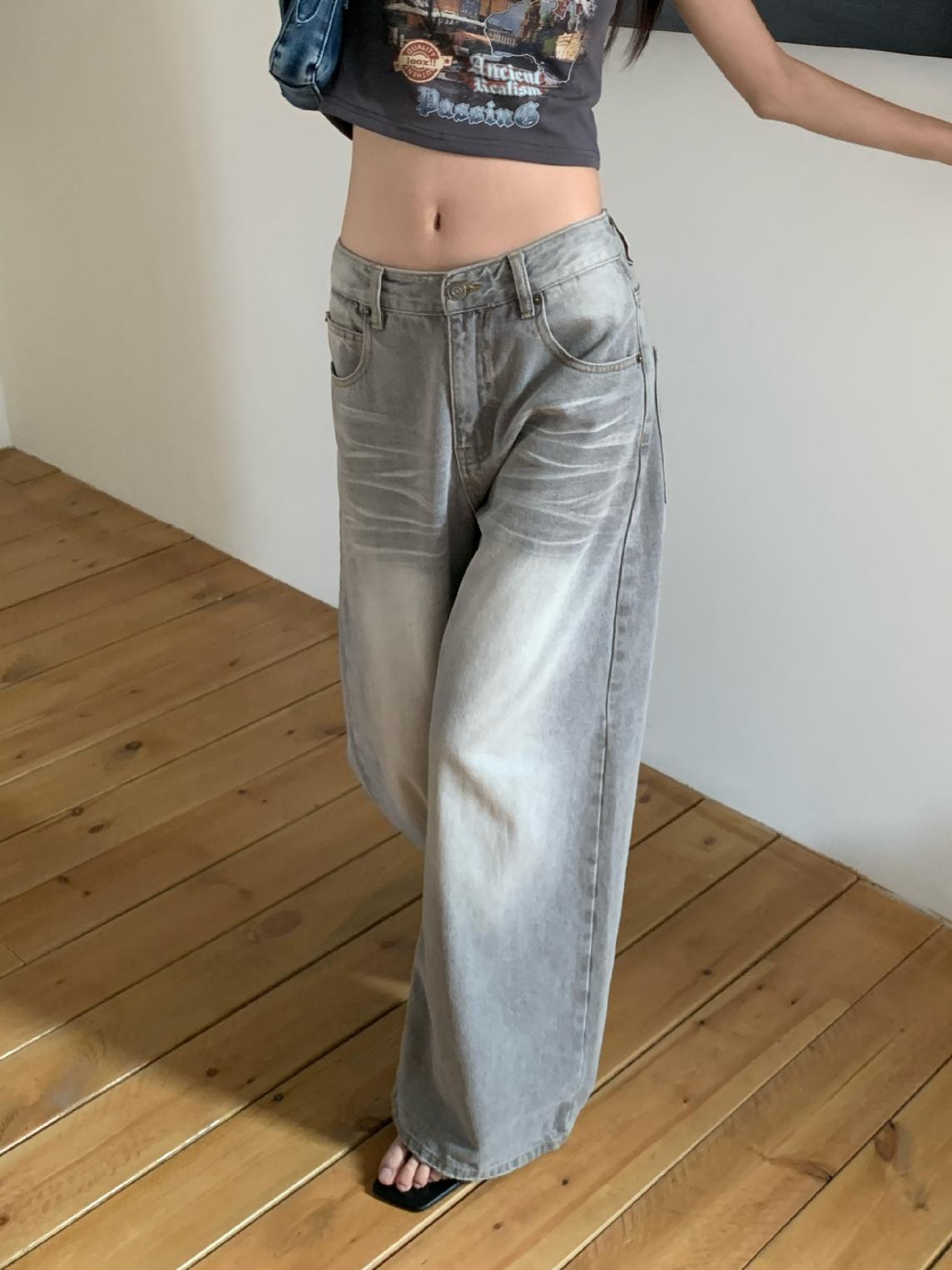 Make Old Baggy Wide-Leg Jeans