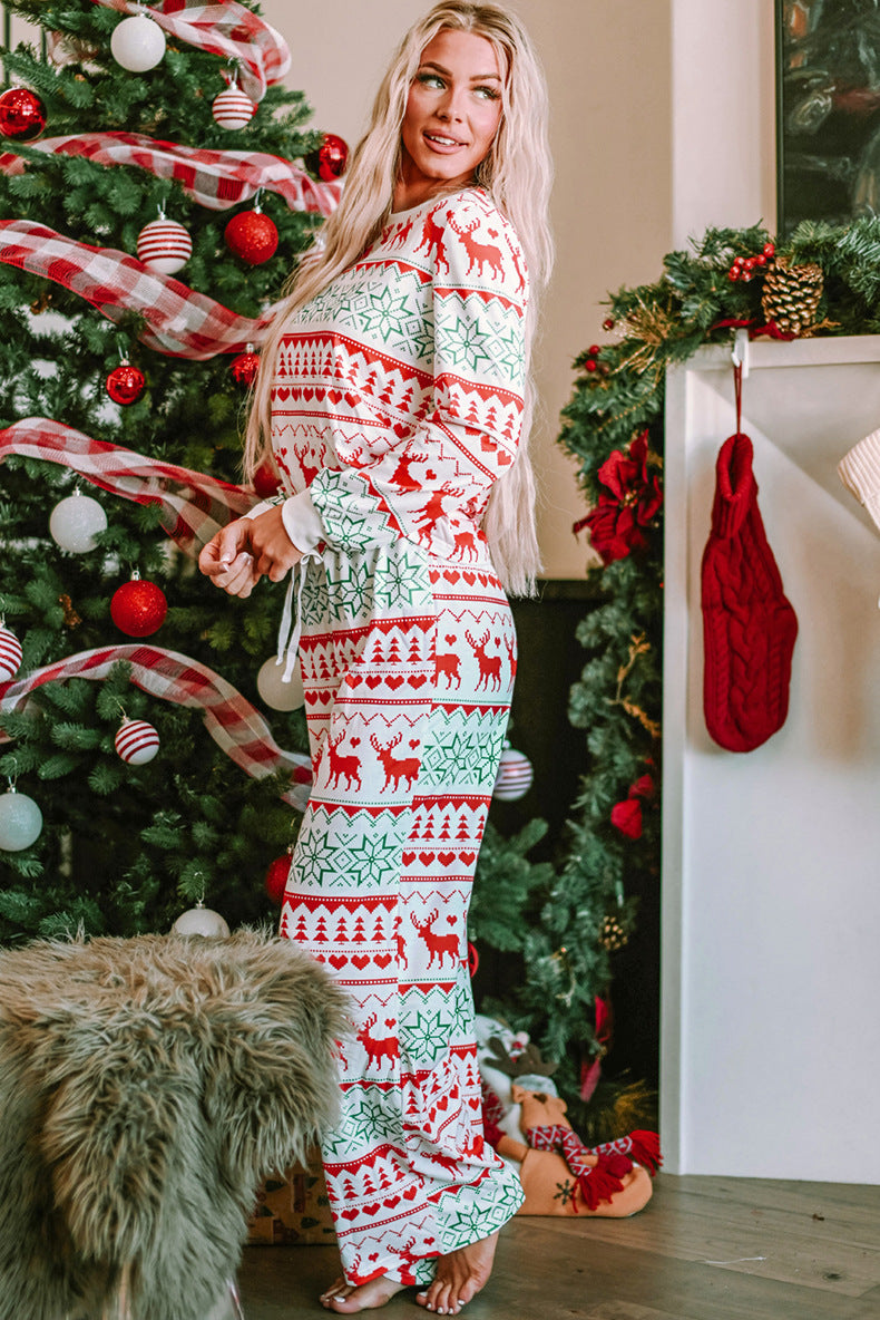 White Nordic Christmas Pajama Set