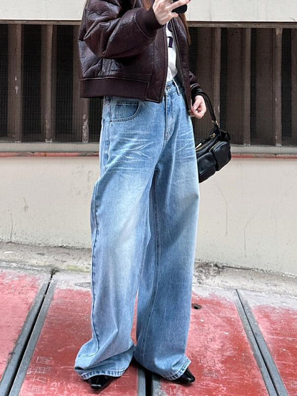 Make Old Baggy Wide-Leg Jeans