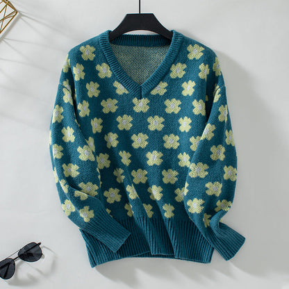 Emerald Bloom Daydream Sweater