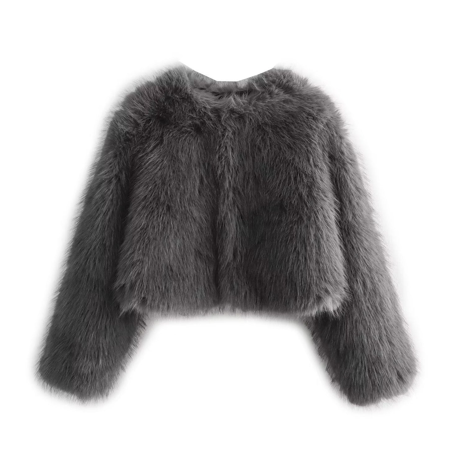 Short Faux Fur Jacket