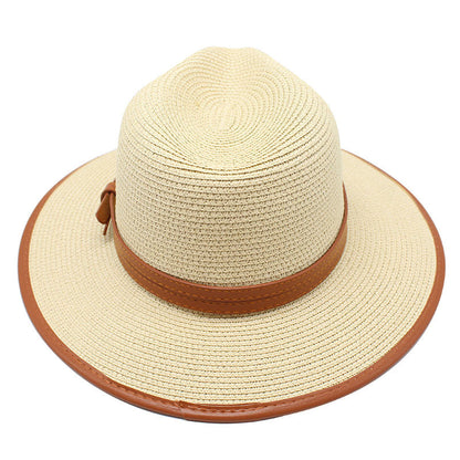 Panama Style Wide Brim Straw Hat