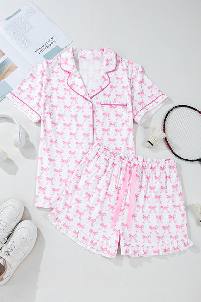 Bows And Hearts Holiday Pajama Set