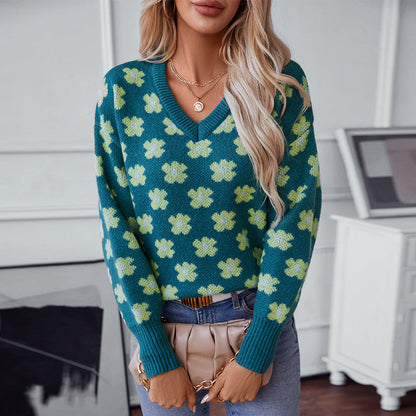 Emerald Bloom Daydream Sweater