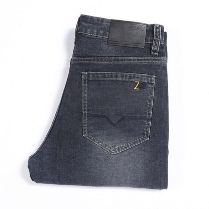 Fit Jeans With a Pieced Back Pocket