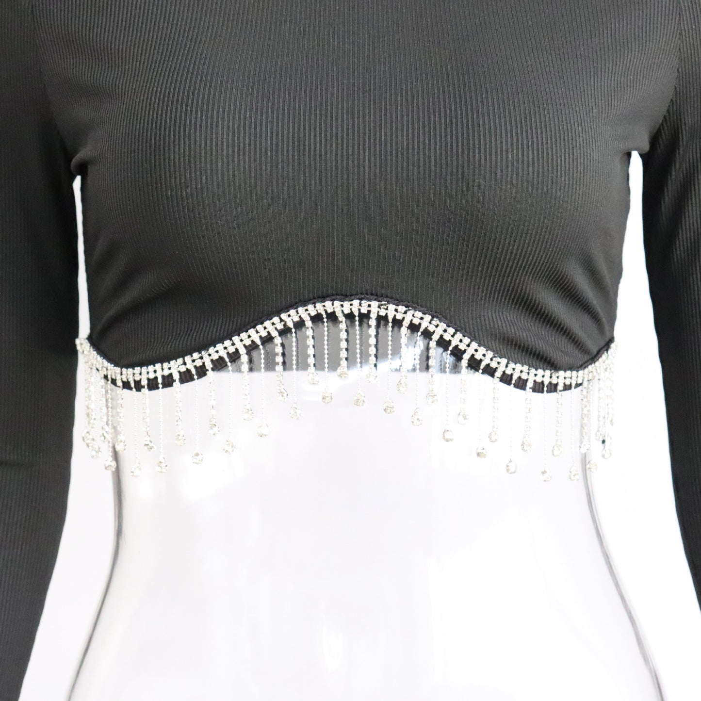 Diamond Fringe Crop Top