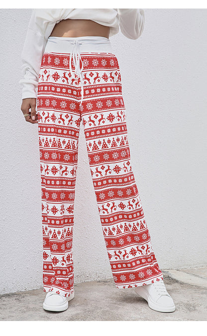 Christmas Print Slacks