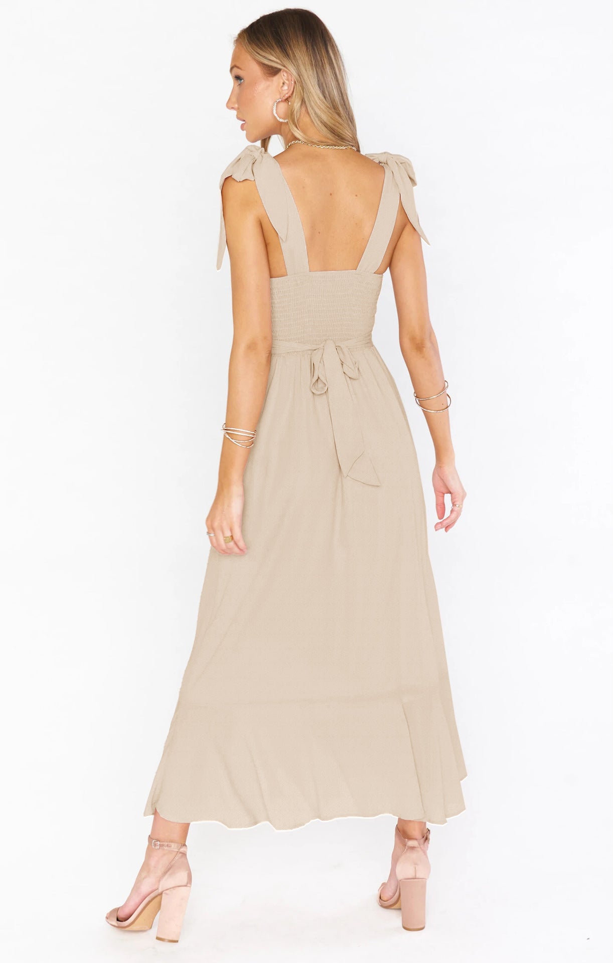 French Temperament High-Grade Split Midi Dress