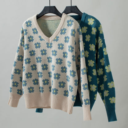 Emerald Bloom Daydream Sweater