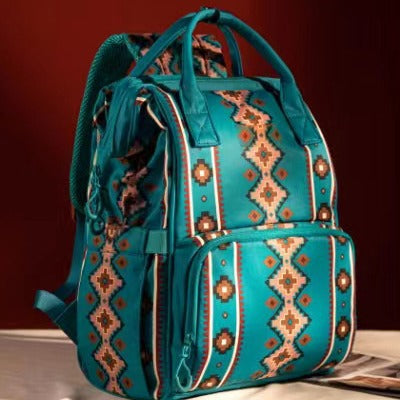 Retro Bohemian Aztec Ethnic Style Multifunctional Backpack