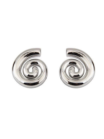 Screw Metal Stud Earrings