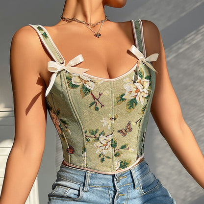 Whispering Petals Corset Top