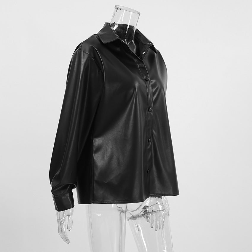 Artificial Leather Shirt