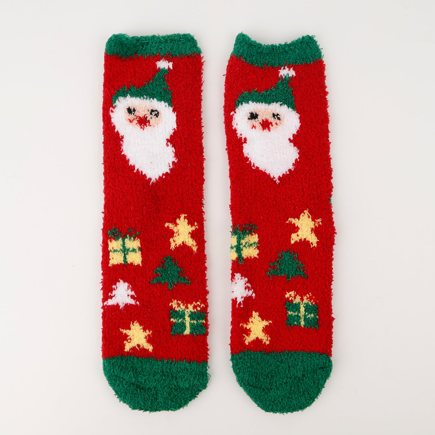 Coral Velvet Christmas Stockings