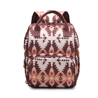 Retro Bohemian Aztec Ethnic Style Multifunctional Backpack