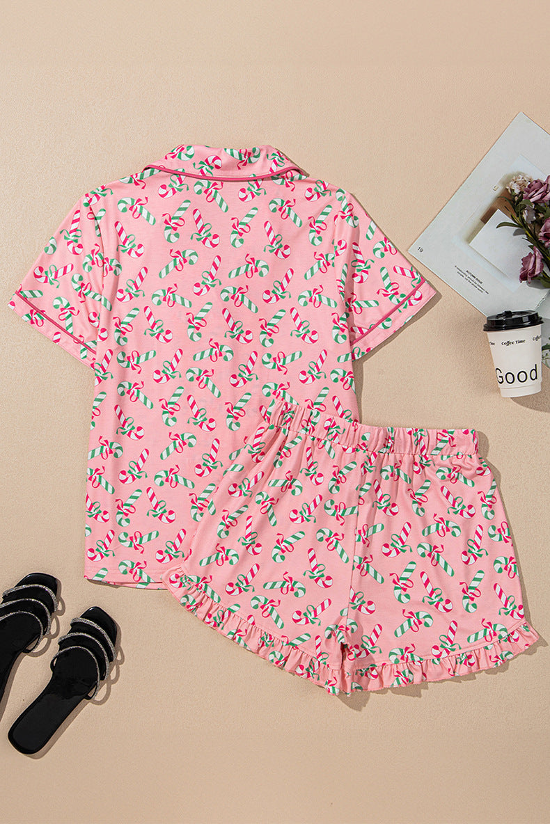 Christmas Candy Cane Pajama Set