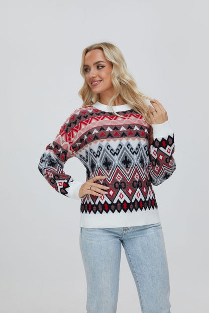 Fair Isle Vintage Geometric Sweater