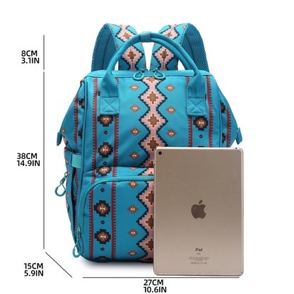 Retro Bohemian Aztec Ethnic Style Multifunctional Backpack